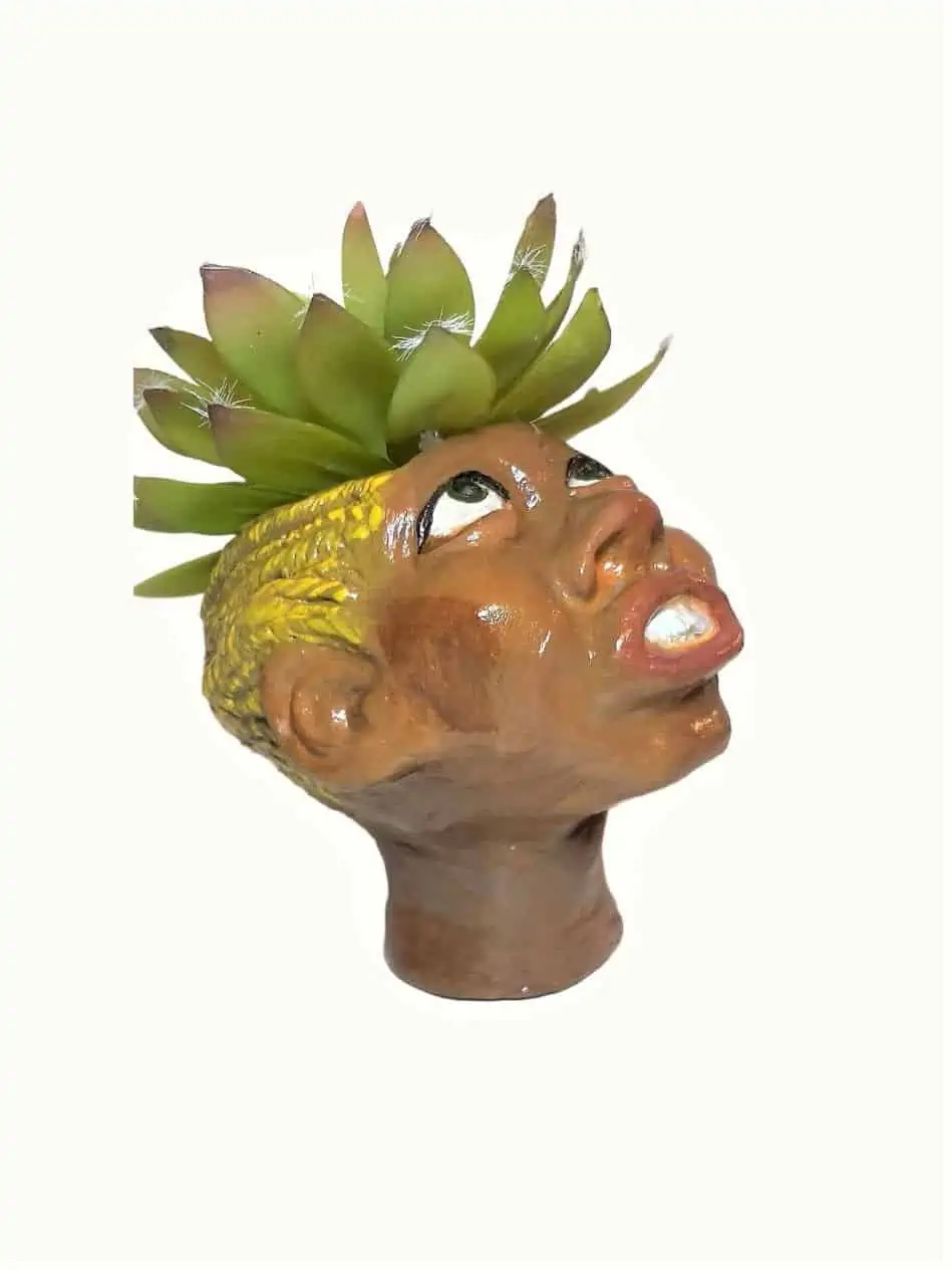 Ceramic Child Small Planter Ships Free - Image 3