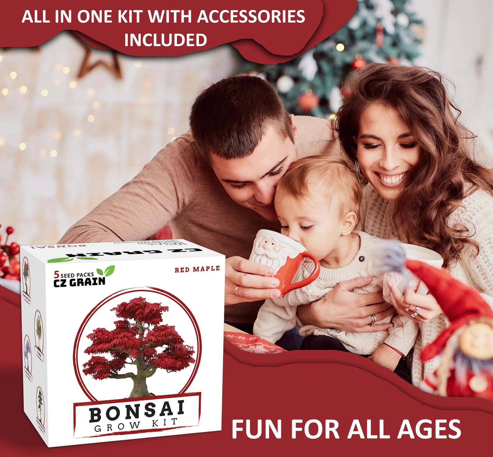 Bonsai Tree Kit – Grow 5 Species Of Bonsai Tree W/ Our All-in-One Plant Kit: Bonsai Pots & Soil | Great Gardening Gifts For Women And Men - Image 3